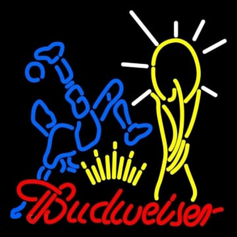 Budweiser Footballer Neon Sign