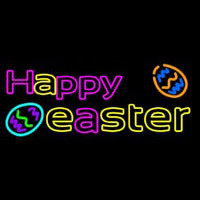 Happy Easter 2 Neon Sign