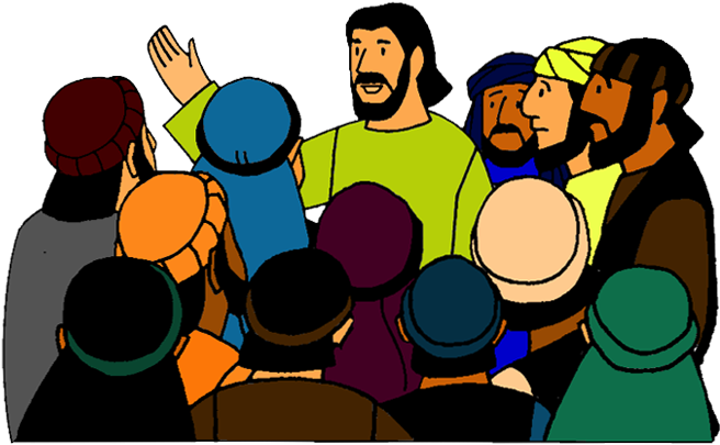 jesus and disciples clipart