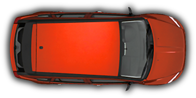 Black Car Top View PNG