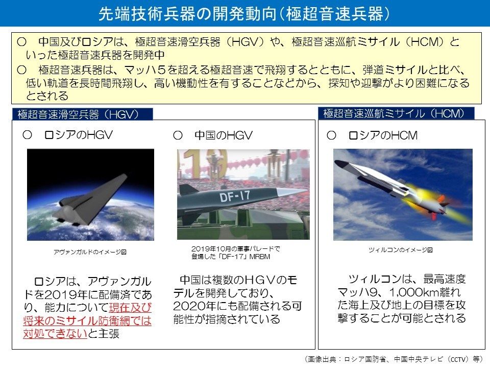 迫り来る極超音速ミサイルの脅威 　現状では迎撃不可能？