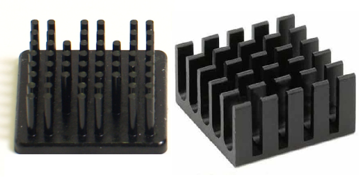 Heat sink airflow is affected by the arrangement of fins in heat sink.