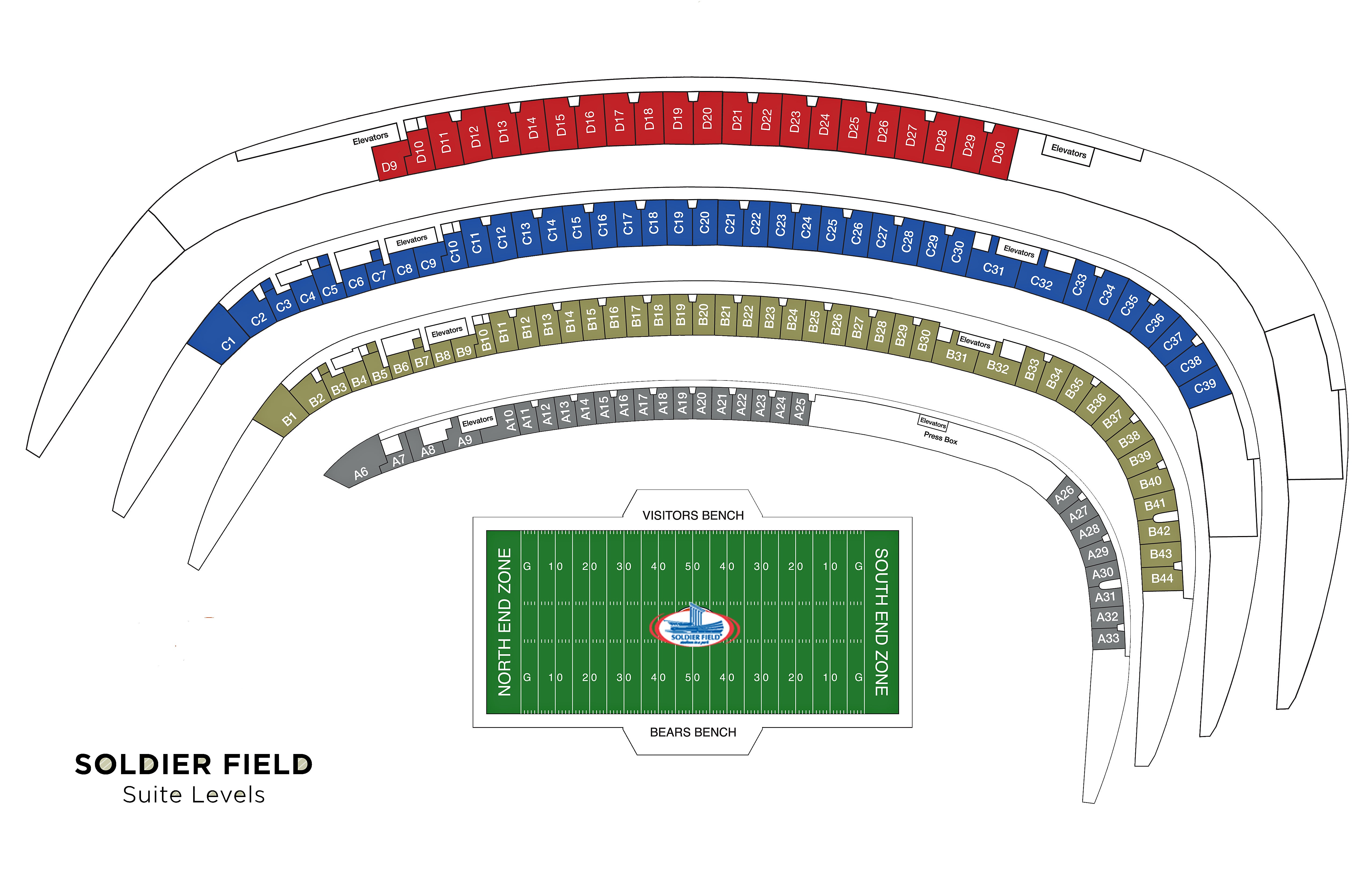 Soldier Field Seating Chart Bts