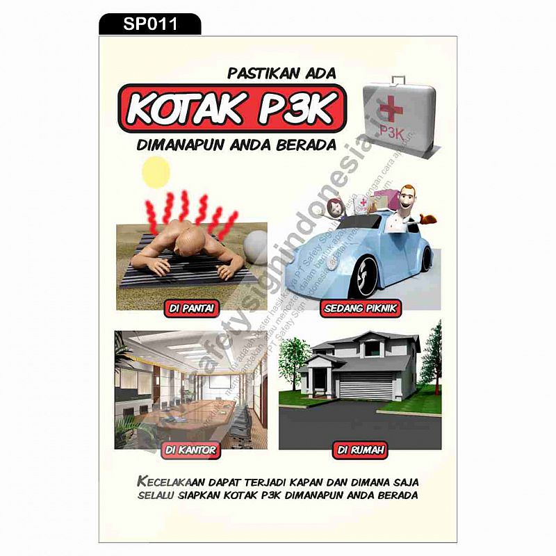 Safety Poster » SP011-Safety Poster Kotak P3K, Pastikan Di mana pun ...