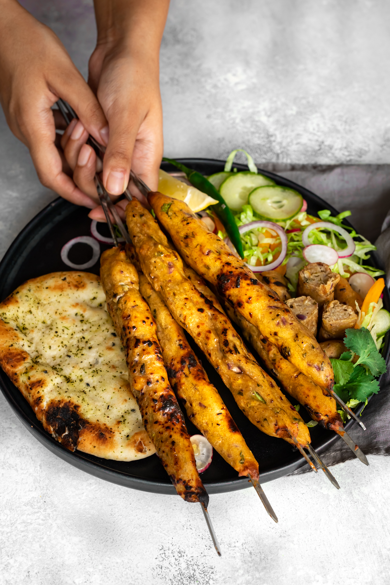 The Meatless Seekh Kebab