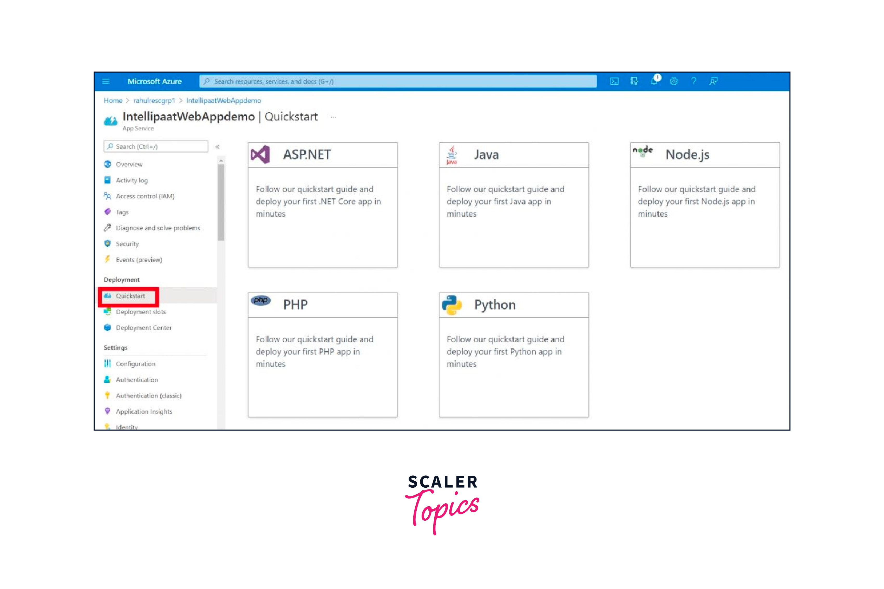 select deployment method