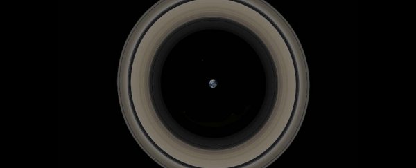 Here are Saturn's rings surrounding Earth to scale