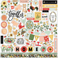 Carta Bella Paper - Homemade Collection - 12 x 12 Cardstock Stickers - Elements