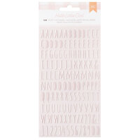 American Crafts - Hello Little Girl Collection - Puffy Stickers - Alpha