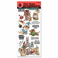 Art Impressions - Christmas Collection - Clear Photopolymer Stamps - Santa Paws