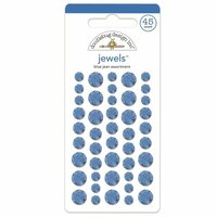 Doodlebug Design - Yankee Doodle Collection - Jewels Adhesive Rhinestones - Blue Jean
