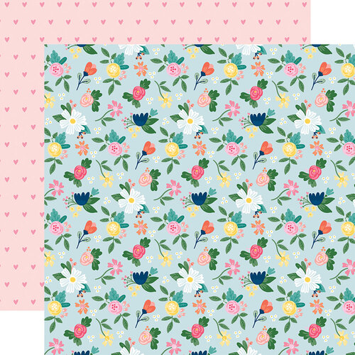 Echo Park - My Best Life Collection - 12 x 12 Double Sided Paper - Lucky Flowers