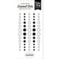 Echo Park - Essentials Collection - Enamel Dots - Black And White