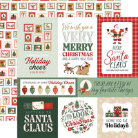 Carta Bella Paper - Christmas Village Collection - 12 x 12 Double Sided Paper - Merry Journaling Cards
