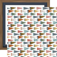 Carta Bella Paper - That's My Boy Collection - 12 x 12 Double Sided Paper - Brave Pennants