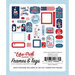 Echo Park - Stars And Stripes Forever Collection - Ephemera - Frames And Tags