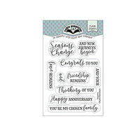 Karen Burniston - Clear Photopolymer Stamps - Seasons Sentiments