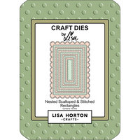Lisa Horton Crafts - Dies - Nested Scalloped and Stitched Rectangles