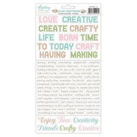 Mintay Papers - In My Craftroom Collection - 6 x 12 Stickers - Words