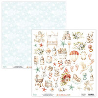 Mintay Papers - Lullaby Lane Collection - 12 x 12 Double Sided Paper - Elements