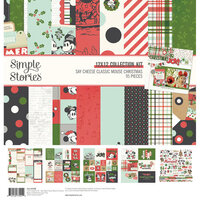 Simple Stories - Say Cheese Classic Mouse Christmas Collection - 12 x 12 Collection Kit