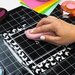Scrapbook.com - Project Grip with Grids - Double Sided Silicone Craft Mat - Black - Medium - 14x14