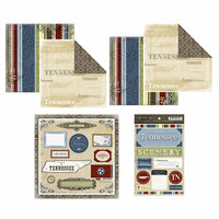 Scrapbook Customs - Lovely Scrapbook Collection - 12 x 12 Complete Kit - Tennessee