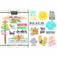 Scrapbook Customs - World Collection - Cardstock Stickers - Oahu Getaway