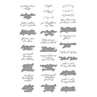 Spellbinders - BetterPress Collection - Press Plates and Die Set - Sentiments of Wonder