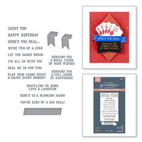 Spellbinders - Jack of All Trades Collection - BetterPress Plates and Dies - Shuffling Sentiments