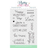 Pretty Pink Posh - Clear Photopolymer Stamps - Valentine Greetings
