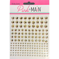 Pink and Main - Embellishments - Sticky Gems - Gold