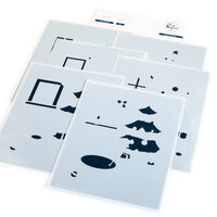 Pinkfresh Studio - Twinkle & Tradition Collection - Stencils - Merry Melodies