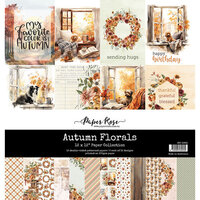 Paper Rose - Autumn Florals Collection - 12 x 12 Paper Pack