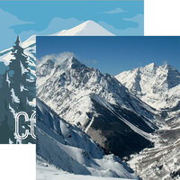 Reminisce - Colorado Collection - 12 x 12 Double Sided Paper - Majestic Mountains