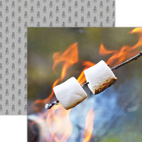 Reminisce - Be Prepared Collection - 12 x 12 Double Sided Paper - Campfire