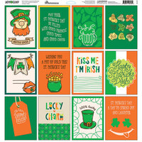 Reminisce - Lucky Clover Collection - 12 x 12 Cardstock Stickers
