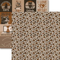 Reminisce - Meow Majesty Collection - 12 x 12 Double Sided Paper - Purrfect Prowl