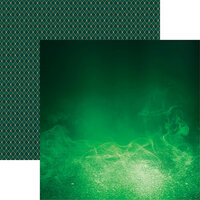 Reminisce - Wicked 2 Collection - 12 x 12 Double Sided Paper - Perfectly Green