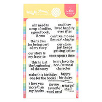 Waffle Flower Crafts - Clear Photopolymer Stamps - Story Sentiments