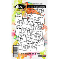 Visible Image - Clear Photopolymer Stamps - Cat-tastic Background