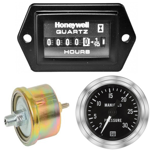 Hour Meters & Manifold Pressure Gauges