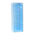 Neon Blue Pedestal 36" x 12" x 12"