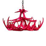 Antler Chandelier - Pink