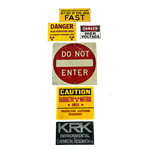 Set of Warning Signs