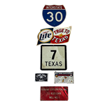 Set of Texas Signs