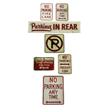 Set of No Parking Signs