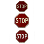 Set of Stop Signs