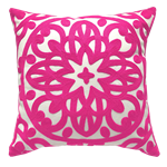 Embroidered Pillow - Pink