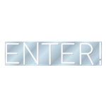 Enter - White LED Neon